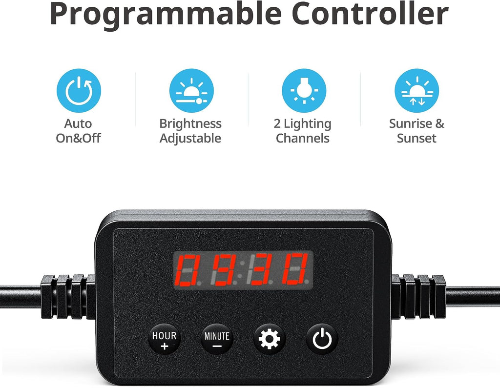 NICREW ClassicLED Plus LED Aquarium Light, 10W, for 12 to 18 Inch Fish Tank