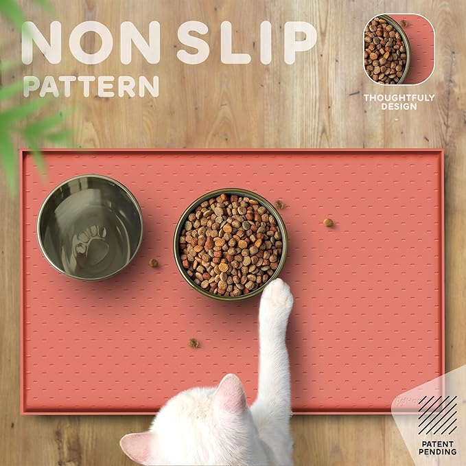 Dog Food Mat - Raised Edges Dogs Mat - Image 4