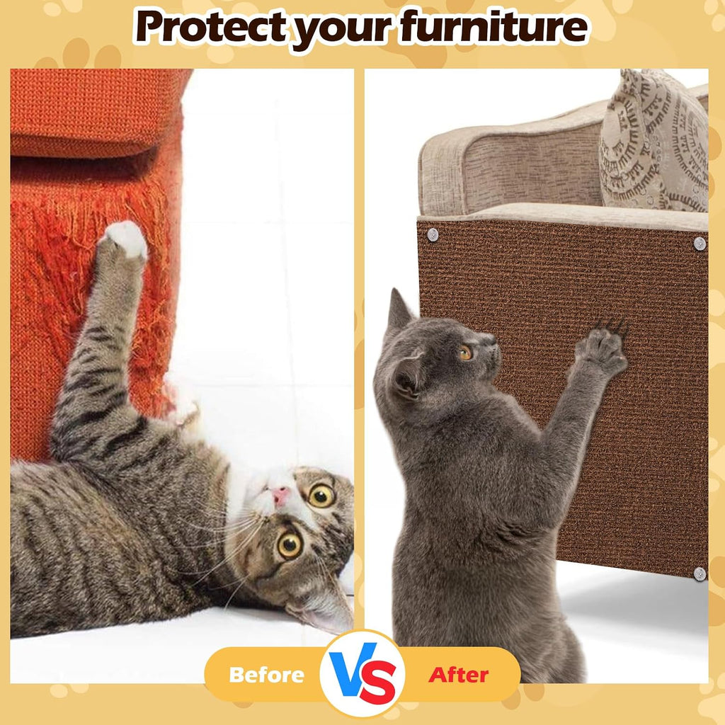 Cat Scratch Furniture Protector, 78.7"x15.8" Cat Scratch Pad for Couch