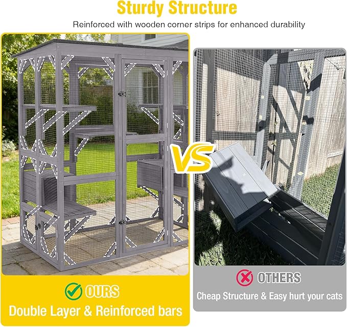 Aivituvin Catio Outdoor Cat Enclosure - Image 4