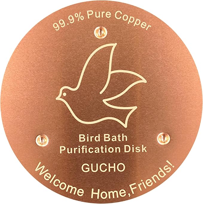 GUCHO Bird Bath Copper Disk, Bird Bath Purification Disk, 0.6mm Thickness by GUCHO