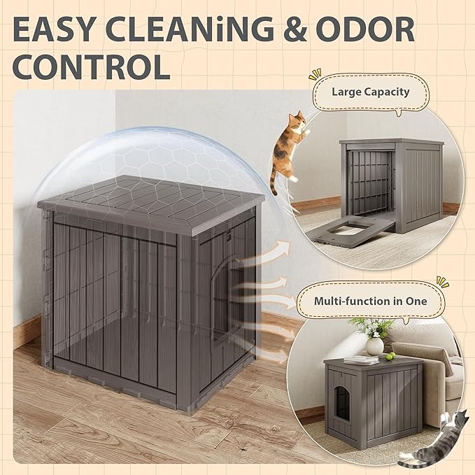 Cat Litter Box Enclosure, Hidden Litter Box - Image 2