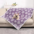 Waterproof Blanket for Dog Cat or Adult, Cute 3D Textured Flower Dog Blanket by Yaning