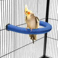 U Shape Parrot Perch Stand Toy Bird Platform Sand Paw Grinding Clean Stick by FrgKbTm
