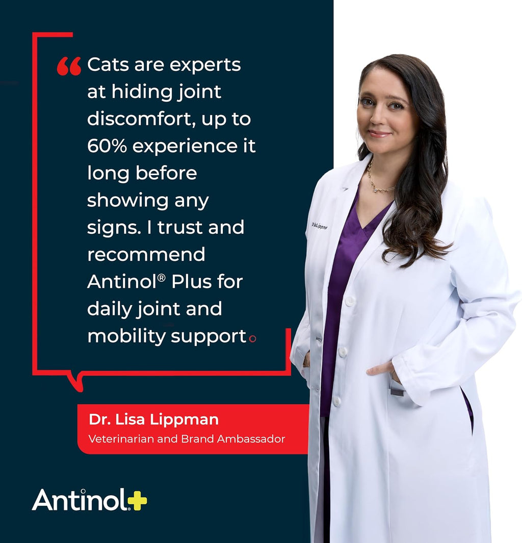 Antinol Plus Mobility Hip & Joint Supplement for Cats, 30 Soft Gels