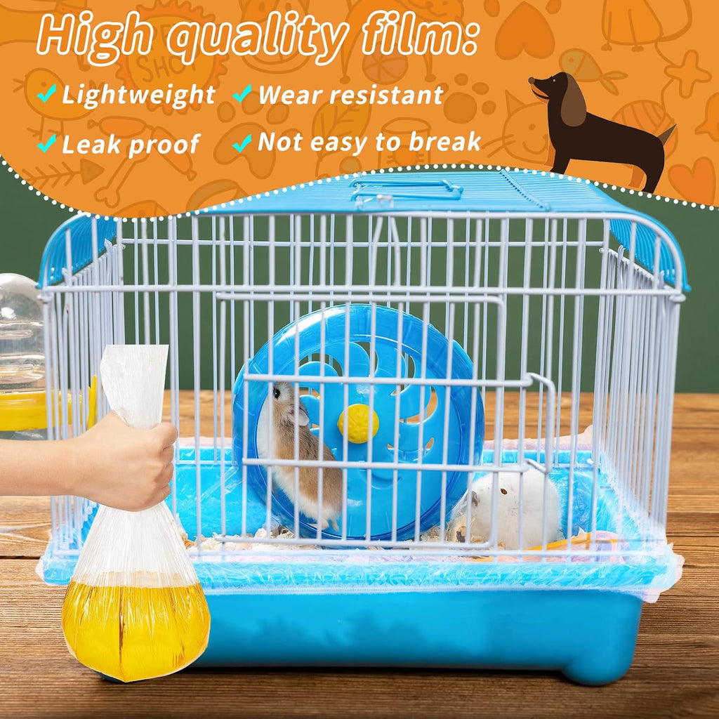 Tondiamo 50 Pcs Disposable Rabbit Cage Liners for Litter Box Tray, Medium