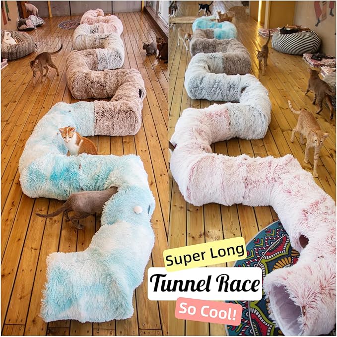 XxingSheep 4 Cave Shuttled XL Cat Tunnel Bed - Image 4