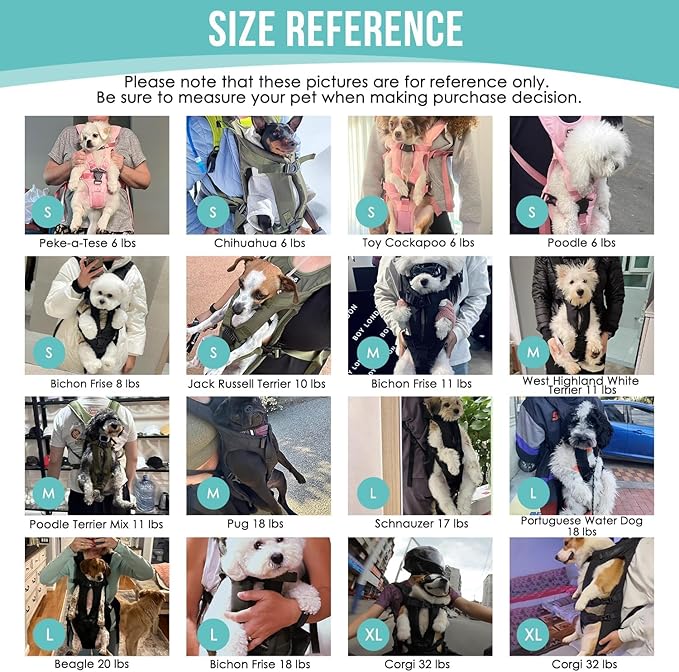 Lukovee Dog Backpack Carrier, Legs Out Easy-fit Dog Front Carrier - Image 8