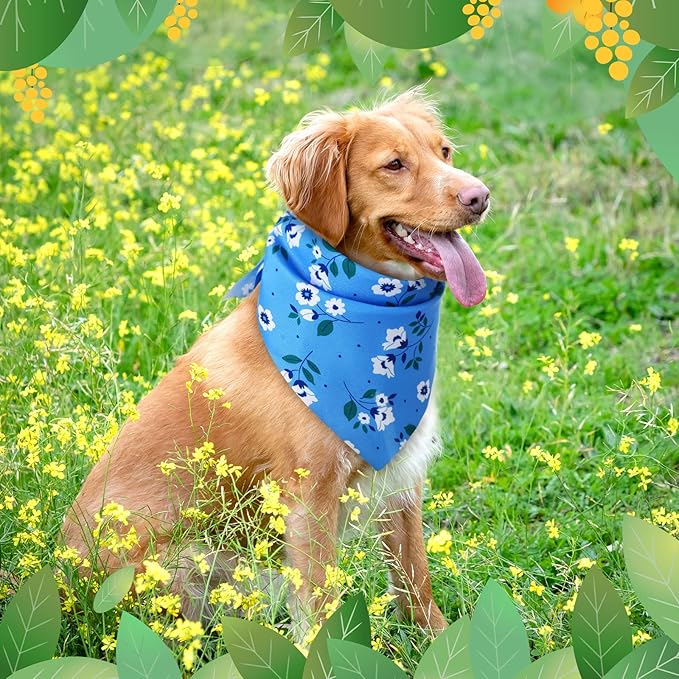 Weewooday 50 Pcs Spring Dog Bandanas Bulk - Image 7