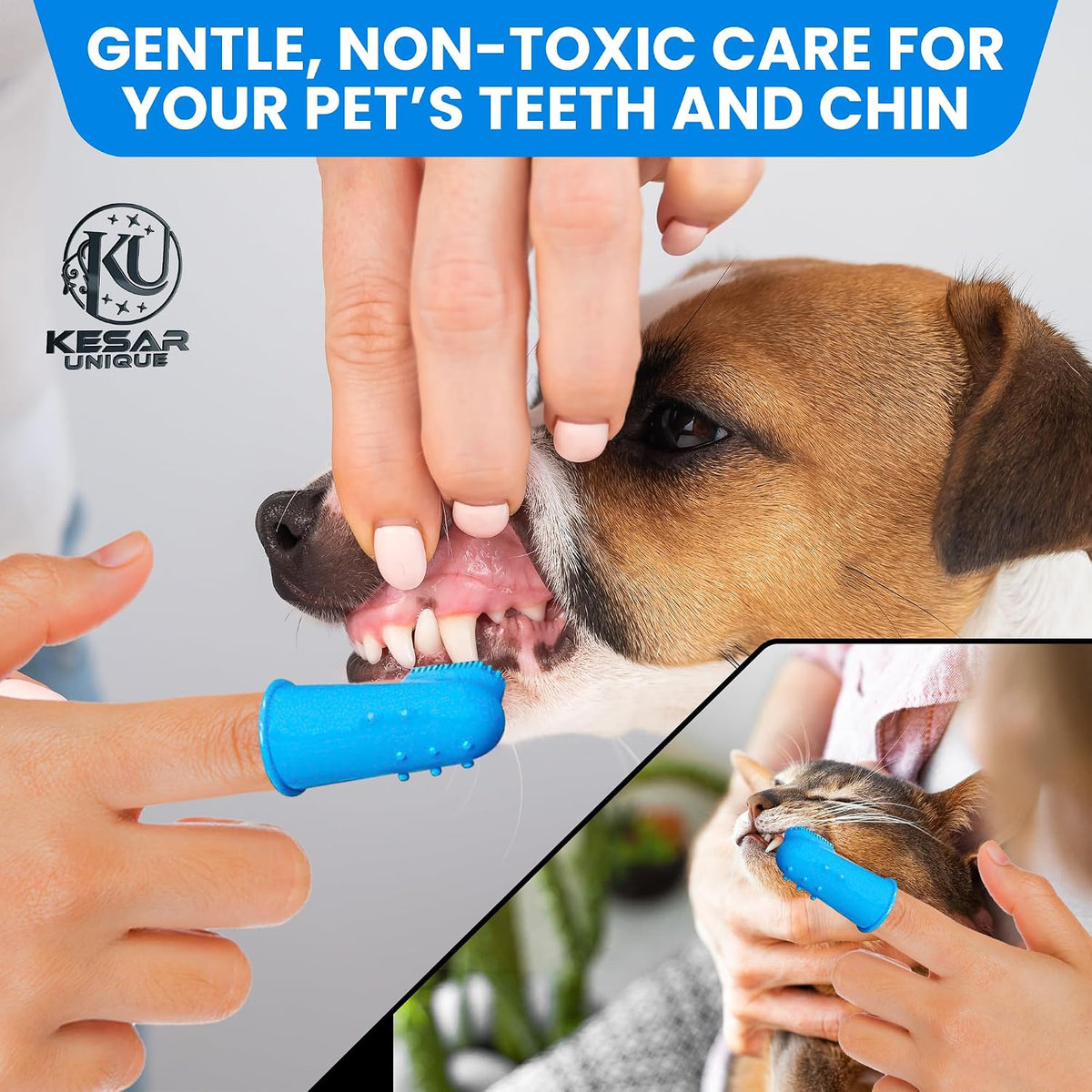 9Pcs Dog Grooming & Washing Brush Kit With Storage Bag For Pet