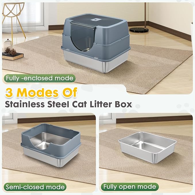 Stainless Steel Litter Box - Image 3