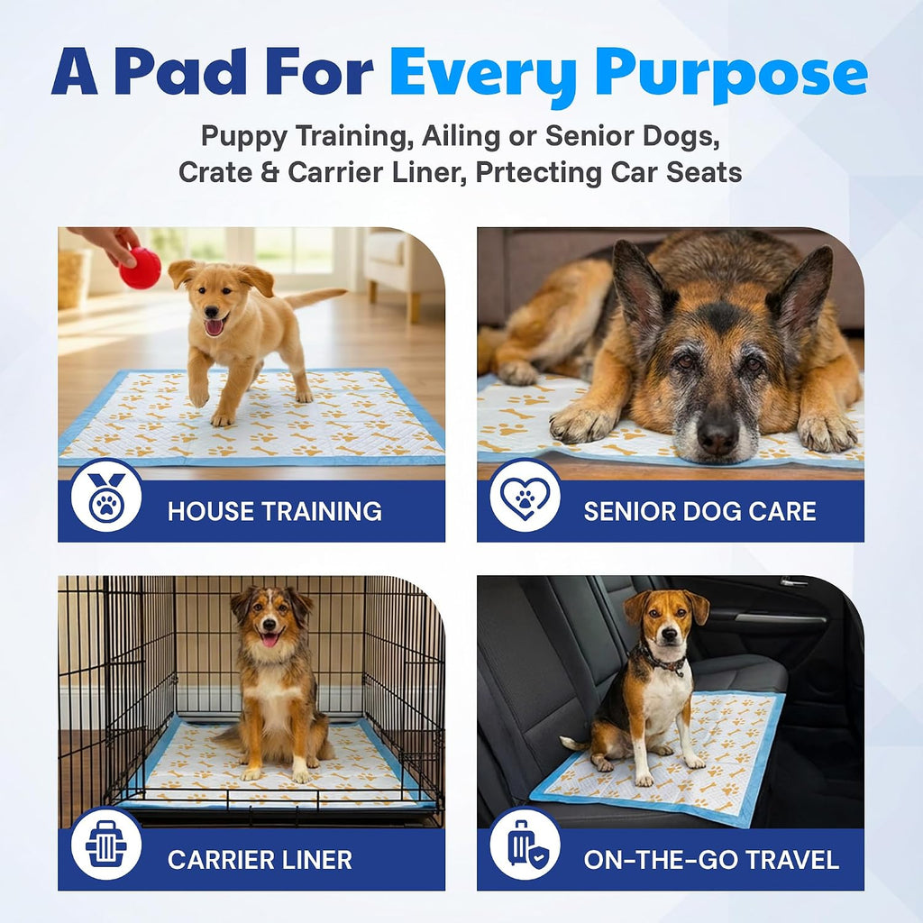 AKC Health Monitoring Dog Training Pads, XL 28" x 30", Fresh Scent, 50 Ct