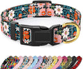 Reflective Dog Collar for Extra Small Dogs, Cute Flower Theme Adjustable by TMOODEL