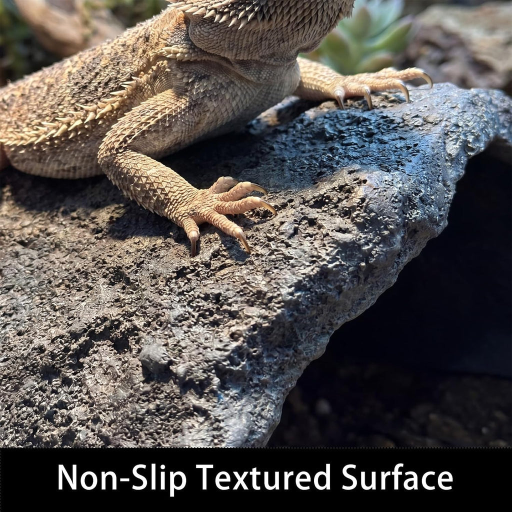 Extra Large Resin Rock Cave Hideout for Bearded Dragon, Tortoise