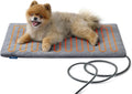 Bedsure Heated Cat Bed, Outdoor Heating Pad for Cats, 25.5"x15.7", Grey