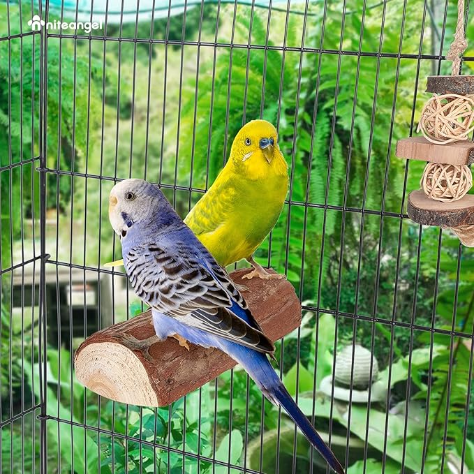Niteangel Parrot Cage Perch, Wooden Platform - Image 6