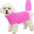 Dog Sweaters for Small Dogs Girl Warm Knit Chihuahua Clothes Pink Dog Clothes by Puppishy