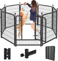 Dog Playpen, 40 inch 8 Panels Dog Fence Outdoor Heavy Duty Dog Pen by Jhsomdr