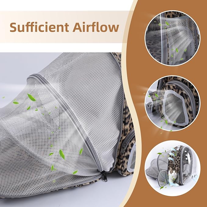 Cat Backpack Carrier Back Expandable Bubble Pet Carrier Backpack - Image 5
