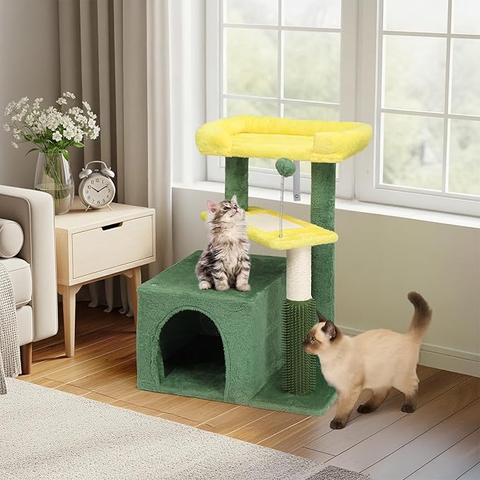 VINGLI Cat Tree, 27 inch Small Cat Tower - Image 6