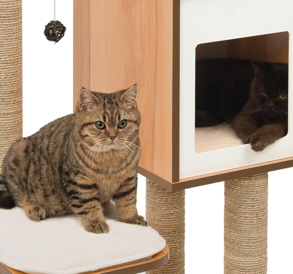 Vesper Cat Tree, High Base, Walnut, 52045
