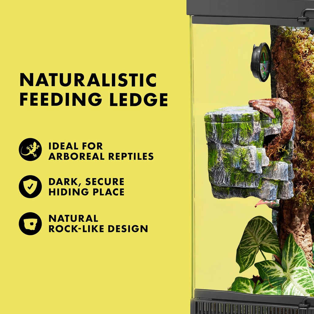 Zilla Rock Cave Vertical Décor, Reptile Hides for Geckos and Frogs