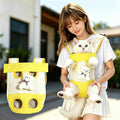 Cat Puppy Backpack Carrier Front Back Wear (Medium)