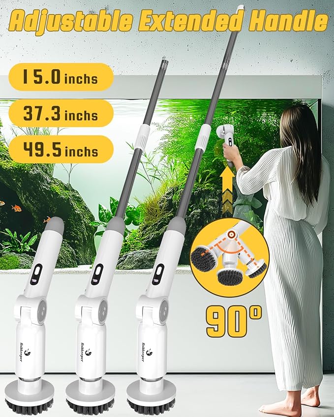 fishkeeper 8-in-1 Electric Aquarium Cleaning Brush - Image 6