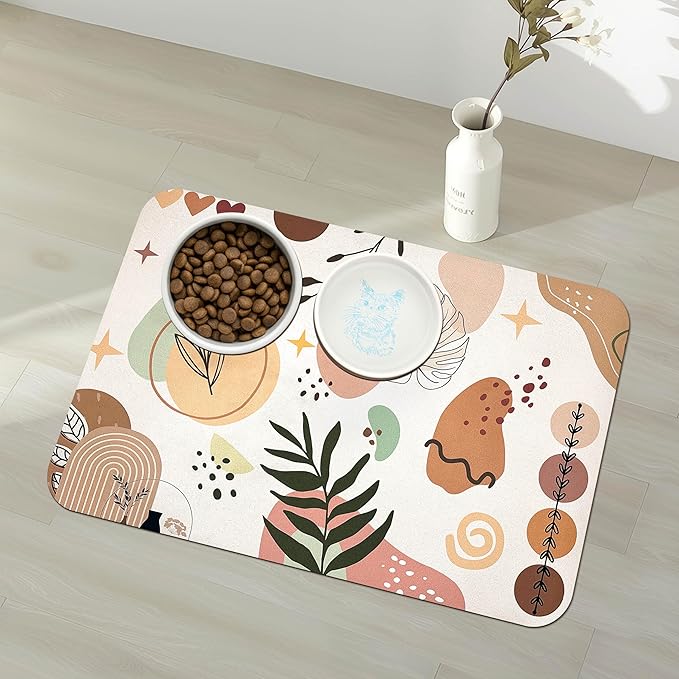 Pet Feeding Mat for Floors Waterproof Dog Mat for Food and Water Absorbent - Image 9