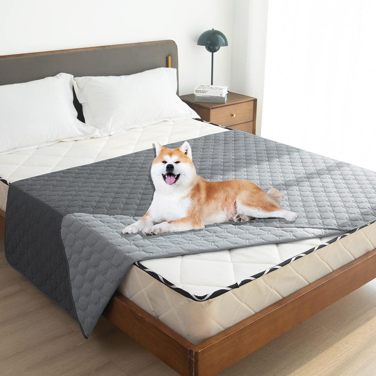 gogobunny Waterproof Pet Blanket for Bed, Washable Couch Cover for Dog Cat