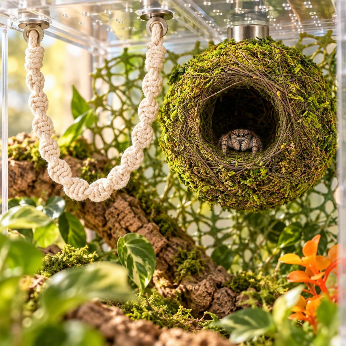 Jumping Spider Enclosure Accessories Kit Natural Habitat