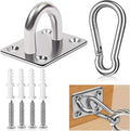 Stainless Steel Tie Out Mounted Wall Hook with Clip for Dog Up to 500lbs