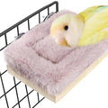 Bird Hammock Bed for Cage Parrot Perch Wooden Parakeet Sleeping Platform Winter by Mygeromon
