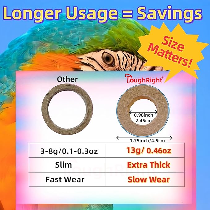 120Pcs Fatty Bagels Bird Toys for Parrots Durable Cardboard Chewing Shredding - Image 4