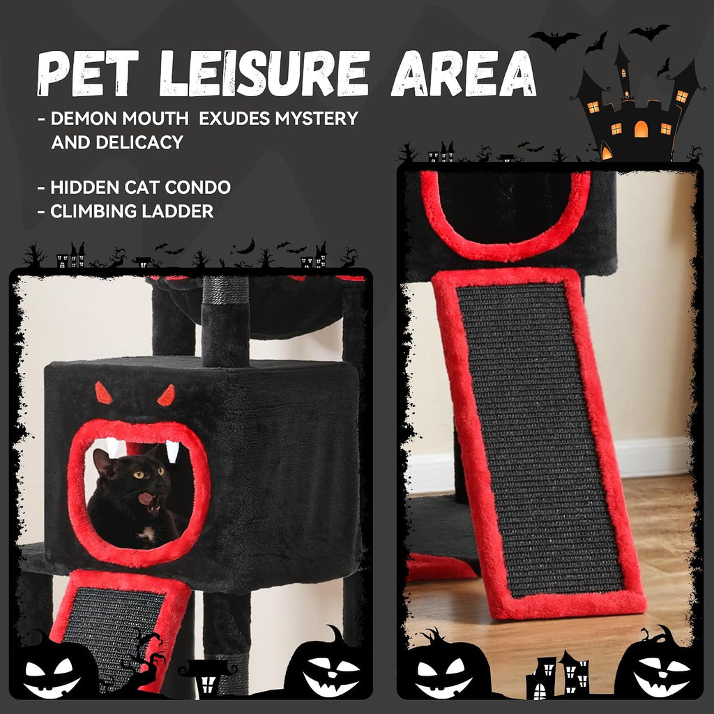 DWVO Gothic Halloween Cat Tree