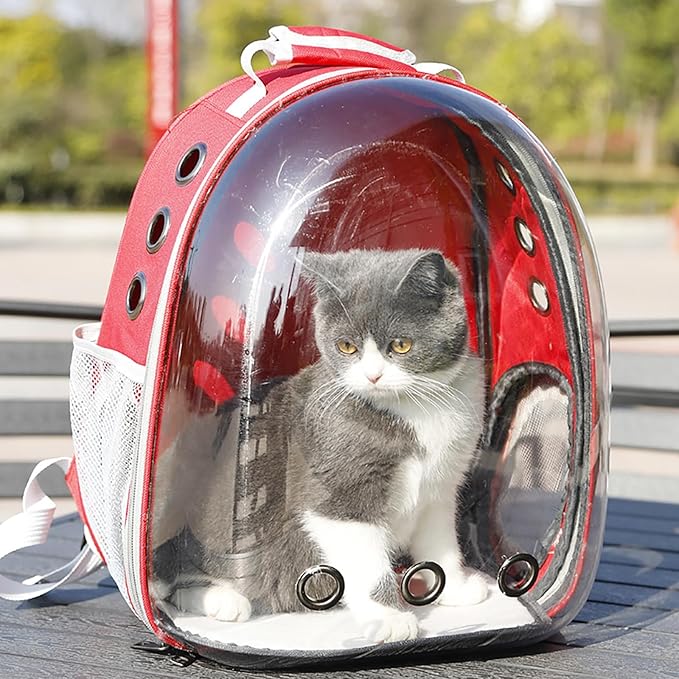Cat Backpack Carrier, Back Expandable Pet Backpack - Image 9