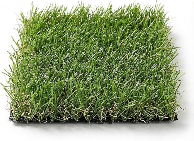 Artificial Grass Rug Indoor Outdoor, 8 x 8Inch Faux Grass Turf Sample, by JOCOEVOL