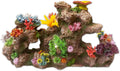 Large Coral Insert Rock for Aquariums – 22" x 13" x 6" – Pre-Mounted Artificial Corals for 40–100 Gallon Tanks