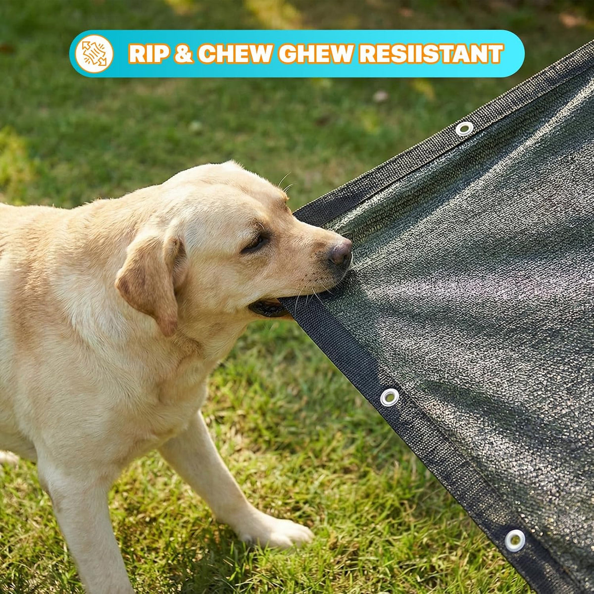ShadeMart 6' x 4' Black Dog Kennel Shade Cover, 90% UV Block Shade Cloth, Mesh Tarp with Grommets for Dog Playpen, Dog Pen, Dog Run, Dog Crate, Fence Privacy Screen (We Make Custom Size)