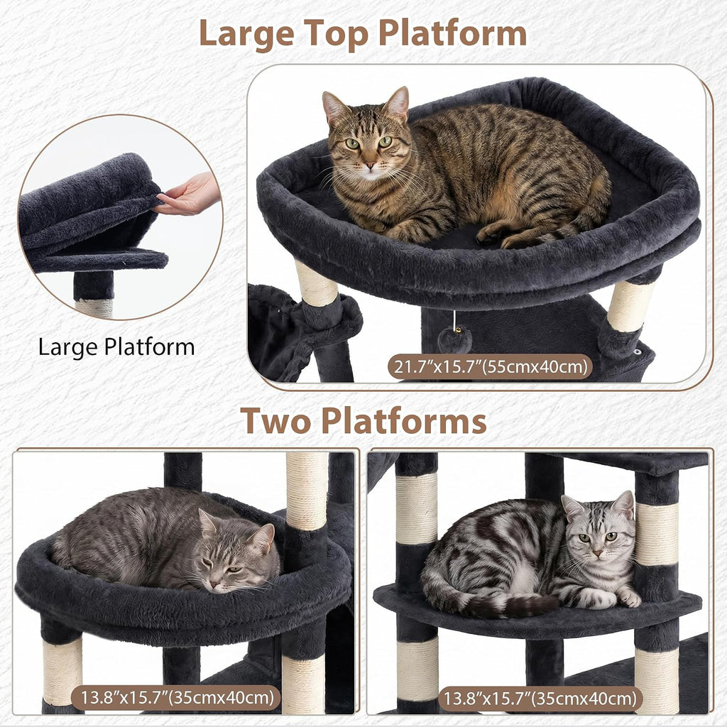 Cat Tree Tower, Sturdy Structure for Large Audlt Cats GCT807G