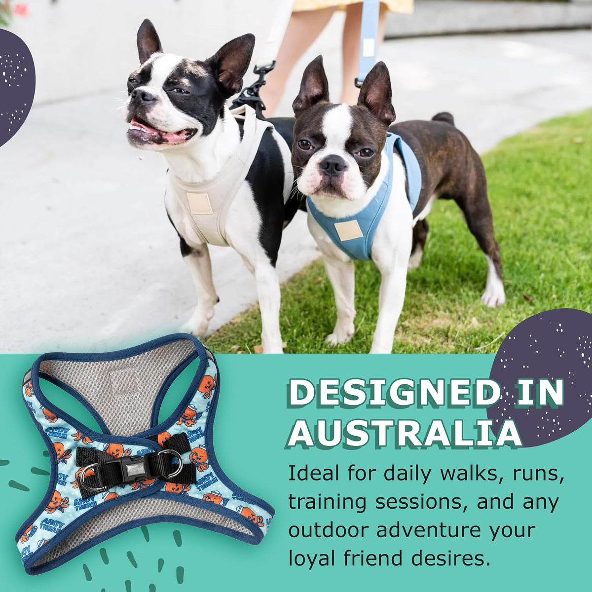 FuzzYard Ahoy There! Step in Dog Harness | Size M | Comfortable Fit for Everyday Walking & Training