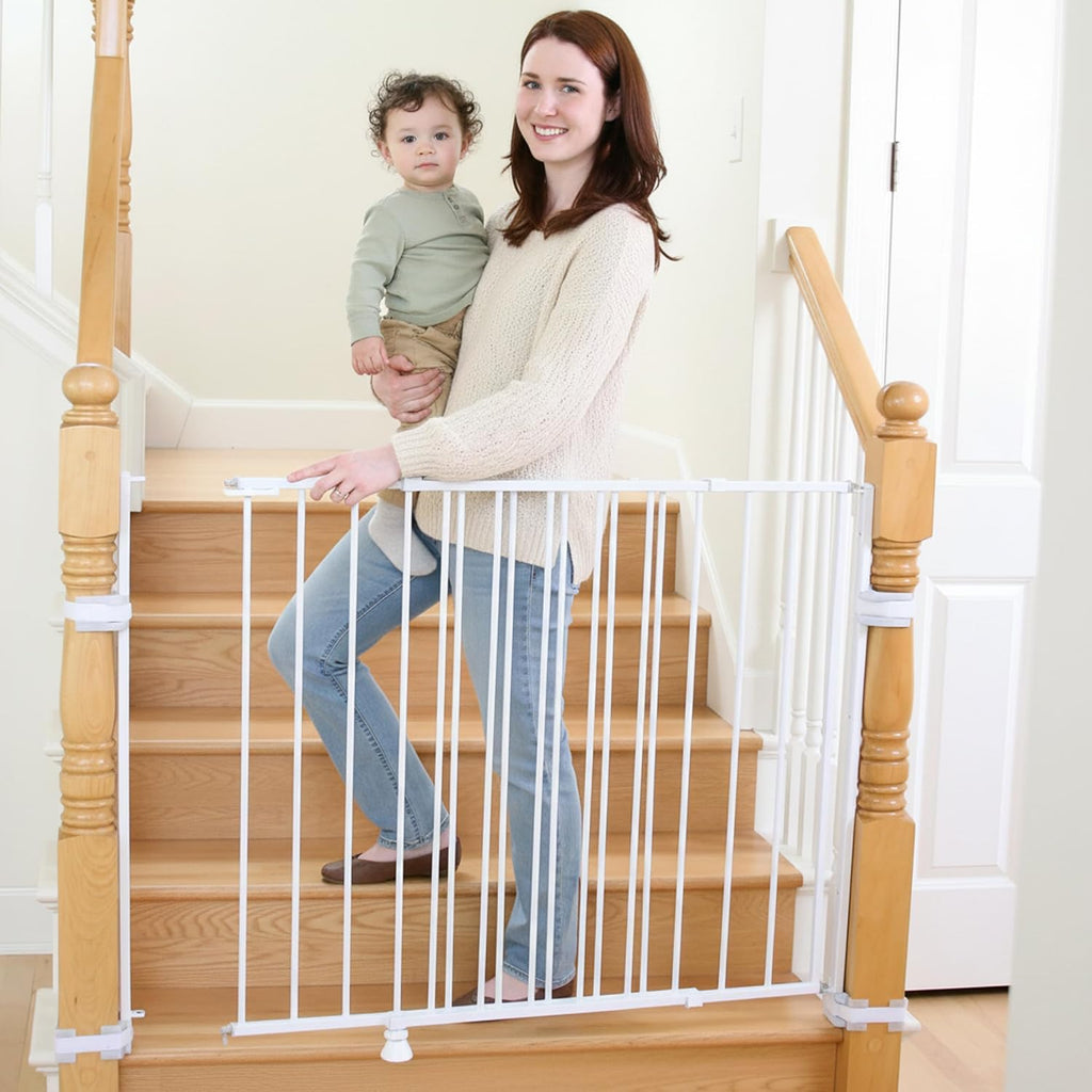 Regalo Safety 24"-40.5" Extra Wide Baby Gate for Top of Stairs & Doorways