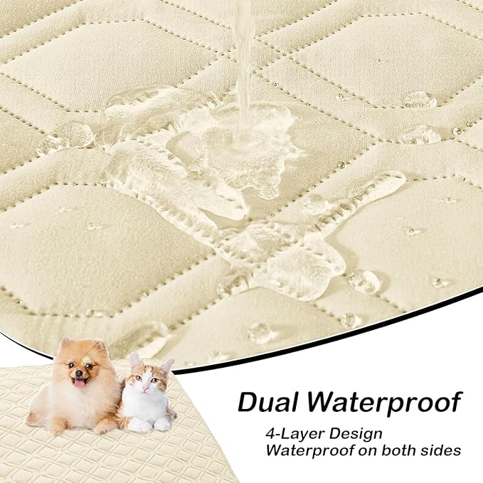 hyha Waterproof Dog Bed Blanket, Soft Pet Blankets, Waterproof Couch Cover - Image 3