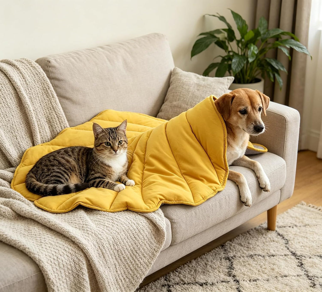 Letalong Extra Large Leaf Shaped Dog Blanket 50x45''