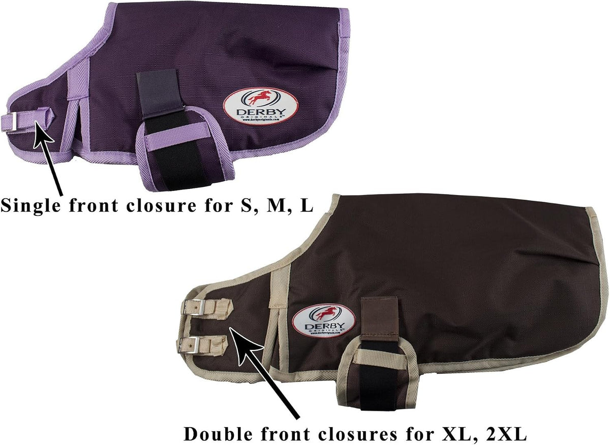 Derby Originals Ruff Pup 1200D Ripstop Waterproof Winter Dog Coat 150g Medium Weight