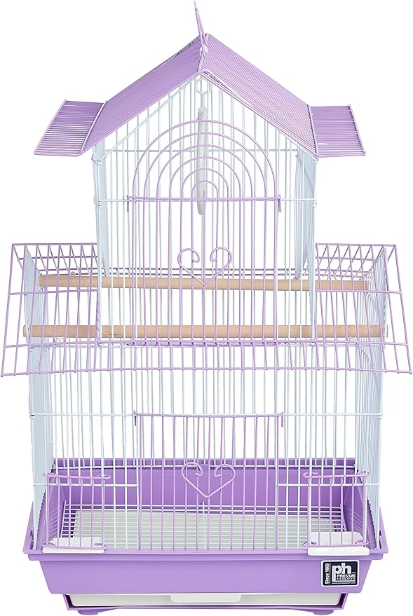 Prevue Hendryx SP1720-3 Shanghai Parakeet Cage, Lilac and White - Image 2