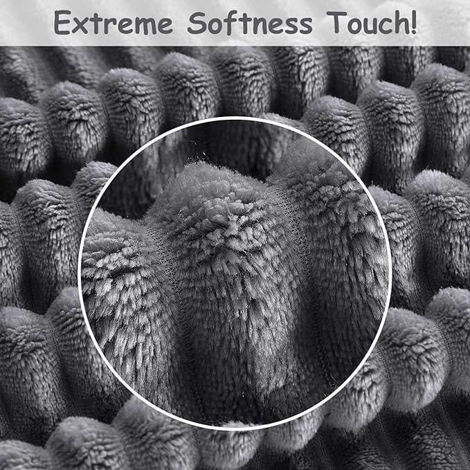 Soft Fleece Baby Blanket Ultra Cozy Grey Baby Blankets - Image 6