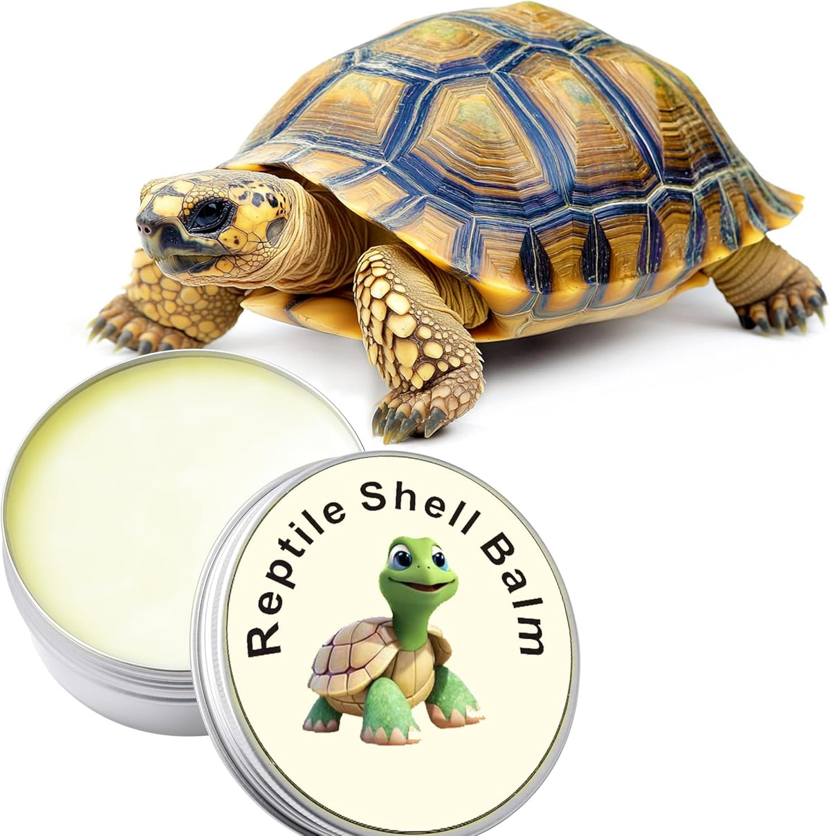 Reptile Shell Balm 2 Oz Turtle Shell Care Conditioner Moisturizer for for Tortoise, Lizard, Reptiles in Dry Environment Prevent Skin Dryness on Basking Platform, Tank, and Rock 60 g
