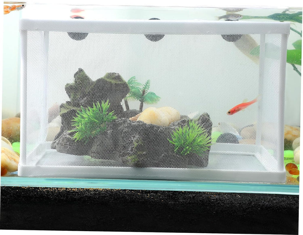 2pcs Fish Hatchery Box Aquarium Separation Net Nylon Incubator Mesh - Large Size