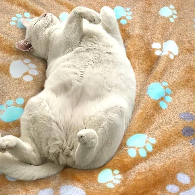 Dog Blankets for Large Dogs, Soft Fluffy Flannel Pet Blanket Mat Cover for Bed - Image 5